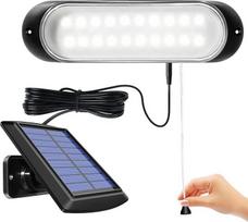 "ChunHee" saulės žibintai, skirti lauke kabantiems saulės šviesos žibintams IP65 Vandeniui atsparus 20 LED stoginės apšvietimas su styginių valdymu Saulės žibintai sodui, keliui, kiemui, kiemeliui, terasai, vejai, viščiukams