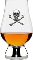 "English Pewter Company Glencairn" 200 ml stiklinė viskiui su alavine kaukole, kryžkaulio kaulais ir pagrindu [WGP025]