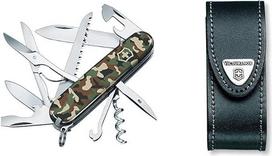 "Victorinox Huntsman" kišeninis peilis (15 funkcijų, žirklės, medžio pjūklas, kamščiatraukis) Kamufliažas
