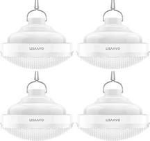 Elektriniai kempingo žibintai, 4800 mAh, apvalūs, belaidis USB, įkraunami LED lauko žibintai, 4 vnt., pakuotė