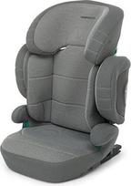 Foppapedretti Kindersitz Open I-Size für Kinder von 100 bis 150 cm, 3-12 Jahre, ECE R129, Dualfix-Befestigung (Isofix und nicht), Seitenaufprallschutz, abnehmbarer Bezug, grau