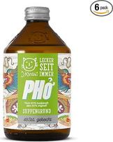J.Kinski Ekologiškas Pho sriubos sultinys (6 x 525 ml), virtas 48 valandas, su natūraliais baltymais ir kolagenu, mažai angliavandenių turintis kaulų sultinys kaip sriubos pagrindas arba grynas valgomasis