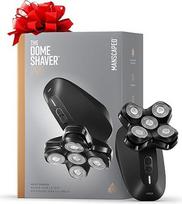 MANSCAPED® The Dome Shaver™ PRO skustuvas vyrams, 5 besisukantys "SkinSafe®" žirklės su "FlexAdjust" technologija, atsparus vandeniui, įkraunamas per USB-C / indukciją, maitinamas akumuliatoriumi, kelioninis užraktas