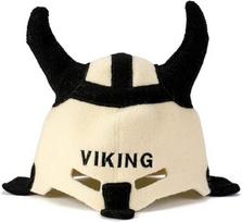 Pirties kepurė "Sauna Viking" White - 100 % organinės vilnos veltinio kepurės - apsaugo galvą nuo karščio - pridedamas angliškas pirties elektroninės knygos vadovas - su siuvinėjimu