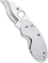 Spyderco Cricket nerūdijančio plieno peilis paprastu ašmeniu - sidabrinis