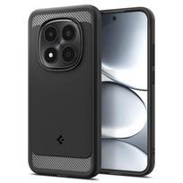 Juodas tekstūrinis dėklas "Spigen Rugged Armor" telefonui Xiaomi Redmi Note 15 Pro 5G