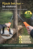 Nešiojamas grandininis rankinis pjūklas su rankenomis – greitas ir patikimas pjovimas bet kur