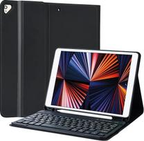 "iPad" 10,2 colio (9/8/7 kartos) "TQQ" klaviatūros dėklas, skirtas "iPad Air 3rd" ir "Pro 10,5", įkraunama nuimama BT klaviatūra, vokiškas QWERTZ išdėstymas