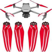 "Master Airscrew Stealth" oro sraigtai, skirti DJI Mavic 3 ir Mavic 3 Pro/Cine/Enterprise/Classic/3T/3M - raudoni - 4 vnt.