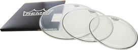 "Remo Ambassador" skaidri "ProPack PP-1182-BA" būgnų galvutės 10 colių, 12 colių, 14 colių