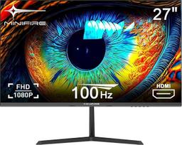 27 colių monitorius, 100 Hz, nemirksintis, "Full HD", 1080p monitoriaus kompiuterio ekranas su HDMI VGA prievadais (pridedamas HDMI kabelis MF27X3AL)