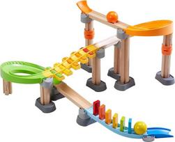 HABA Kullerbü 306744 Marble Run Melody Domino, pirmosios marmurinės rungties pagrindinės pakuotės nuo 2 metų, pagaminta Vokietijoje, spalvinga