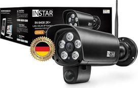 INSTAR IN-9408 2K+ Black - LAN/WLAN stebėjimo kamera su dirbtiniu intelektu - oro sąlygoms atspari lauko kamera - 2,4 GHz ir 5 GHz WLAN - WPA3 - "HomeKit" - PIR - platus kampas - RTSP