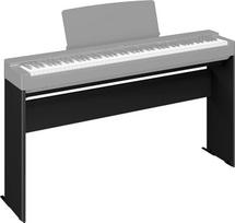 Juodas "Yamaha L-200" skaitmeninio pianino stovas - tvirtas, patvarus, elegantiško dizaino medinis stovas, tinkamas skaitmeniniam pianinui P-225.