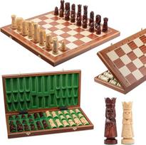 Master Of Chess Castle Deluxe šachmatų rinkinys XXL 60 x 60 cm Medinė kiekviena šachmatų figūra, išdrožta rankomis