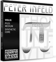 Thomastik Peter Infeld 634526 Sintetinio branduolio smuiko stygų rinkinys 4/4 E Pewter
