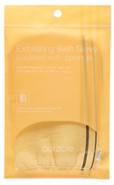 PURABLE Exfoliating Bath Glove šveičiamoji pirštinė, 1 vnt.