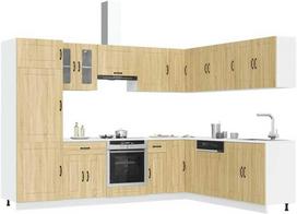Virtuvinių spintelių komplektas, 14 dalių, Kalmar, ąžuolo