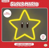 Super Mario Super Star Neon lempa (pakabinama ant sienos) | 24 cm