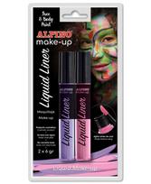 Veido dažai ALPINO Liquid Liner, rausvi ir violetiniai