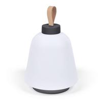 Iš plastiko stalinis šviestuvas baltos spalvos LED su pritemdymo funkcija (aukštis 24 cm) Udiya – Kave Home