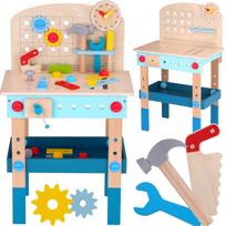 Medinis meistravimo stalas dirbtuvės TOOKY TOY