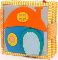 "Jolly Designs" mini tylioji knygelė "Home Sweet Home" - Montessori žaislas nuo 2 metų - skatina motorinius įgūdžius ir jutiklius - veltinio užimta knyga - rankų darbo veltinio knyga - puikiai tinka keliauti ir keliauti