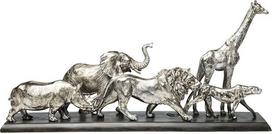 "Kare Design" dekoratyvinis objektas "Animal Journey", sidabras, dekoratyvinis objektas, gyvūnų safaris, rankų darbo, unikalus, 36 x 71 x 16 cm (V x Š x G)