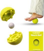 "NABOSO Original Neuroball" - neuromokslinis tekstūruotas pėdų masažo kamuoliukas, profesionalus miofascialinio atpalaidavimo įrankis, skirtas plantariniam fascitui palengvinti ir atgauti jėgas