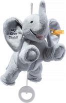 "Steiff" pliušinis žaislas "My First Steiff Ellie Elephant Music Box", mielas pliušinis žaislas, berniukams, mergaitėms ir kūdikiams nuo 0 mėnesių, minkšti pliušiniai draugai, žaislas 25 cm, šviesiai pilkas, 242731