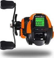 Baitcasting žvejybos ritė 7.2: 1 Bite Alarm skaitmeninis žvejybos ritė linija skaitiklis gylis pozicija