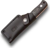 Išgyvenimo peilis Joker Erizo TS1 CM81, Micarta Canvas rankena, 7,5 cm geležtė iš Böhler N695, peilis diržui su odiniu dėklu, Parakord 550, įrankis žvejybai, medžioklei, stovyklavimui ir žygiams