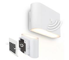 Briloner 3878016 - LED Įkraunamas sieninis šviestuvas su jutikliu CHAT LED/3W/5V 2000 mAh balta