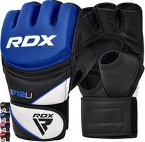RDX Maya odinės pirštinės MMA UFC kovos menų sparingo mokymas Grappling S mėlyna