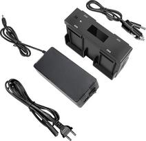 Sieninis ir automobilinis įkroviklis "5-in-1", skirtas DJI Mavic 2 Pro/Zoom dronui, įkrauna 4 baterijas ir nuotolinio valdymo pultus, automobilinė baterijų įkrovimo stotelė, greitas daugiafunkcinis įkrovimo stotelės mazgas