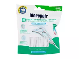 Dental Floss Biorepair Antibacterial Disposable Interdental Floss, 36pc