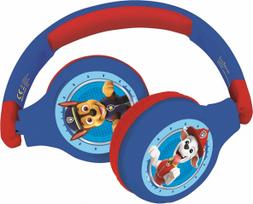Lexibook - Paw Patrol - 2 in 1 Foldable Headphones (HPBT010PA)