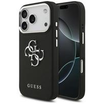GUESS Case Grained Big 4G Classic Logo for iPhone 17 Pro black