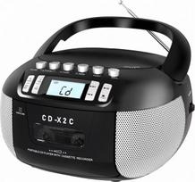 Kasetinis boombox CD grotuvas su AM/FM radiju