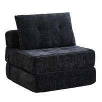 Sulankstoma sofa-lova su atlošu ir pagalve, miegamajam