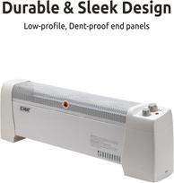1500W grindjuostės šildytuvas su termostatu, apsauga nuo perkaitimo, apsauginiu jungikliu nuo apvirtimo, CZ600 United States