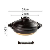 ZISIZ japoniškas molinis puodas 24cm spalva