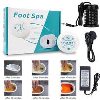 Detox Ionic Foot Spa Bath Machine Mini Pėdų Vonios Jonų Detoksikatorius Sveikatos Terapija Valymas Footspa Vibrat Whirlpool Care Arrays Aqua With out Basin-AU Plug