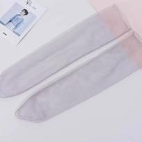 Summer Thin Mesh Socks Women Ultra-Thin Transparent Nylon Loose Long Socks Casual Solid Color Breathable Middle Tube Socks Sox EUR 35-39