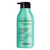 Šampūnas skatinantis plaukų auginimą Luxliss Macadamia Oil & Tea Tree, 500 ml