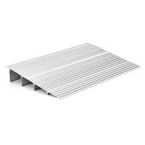 Durų slenksčio įėjimo rampa, 34x16.5x3 colių/34x21x4 colių/34x26x5 colių, sidabrinė