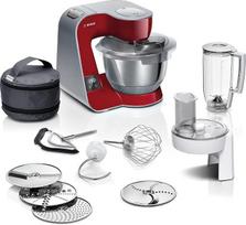 "Bosch" MUM5X720 4 serijos virtuvinis kombainas Integruotos svarstyklės Nerūdijančio plieno dubuo 3,9 l maišytuvas 1,25 l Profesionalus tešlos kablys Šluotelė Plaunama indaplovėje Nuolatinis smulkintuvas 1000 W Tamsiai raudona