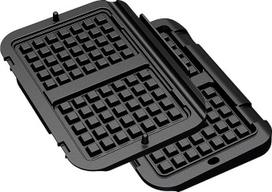 "Tefal XA7308 OptiGrill" vaflių lėkštės, tinkančios "OptiGrill" modeliams "4-in-1" ir "2-in-1", belgiškų vaflių ruošimui, juodos spalvos