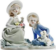 MTME Porcelianinė figūrėlė Sister Friend Forever Memorabilia Vestuvių dovanos Statula Namų dekoras