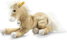 Steiff Dusty Dangling Pony Cuddly Toy, mielas pliušinis žaislas su plastikinėmis akimis, vaikams, berniukams ir mergaitėms, pliušinis žaislas, 26 cm, smėlio spalvos, 122149